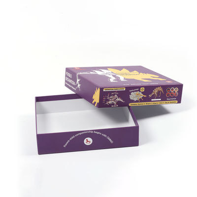 Harga yang bagus Logo yang tergores Kertas Hitam Ringan Kotak Hadiah Untuk Bermain Kartu Bentuk Tidak Reguler on line