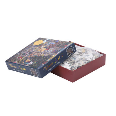 Harga yang bagus Puzzle persegi panjang 500 Piece Jigsaw Custom Made untuk Pendidikan on line