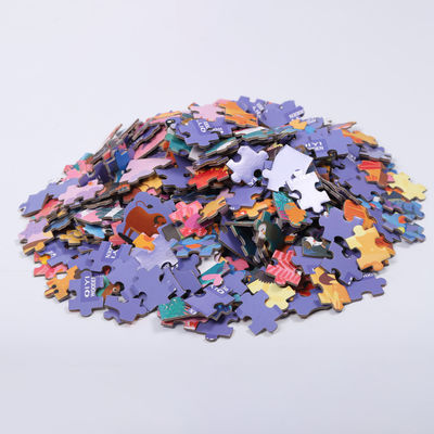 Harga yang bagus Puzzle Edukatif Cetak Custom Cardboard Jigsaw 500 Piece on line