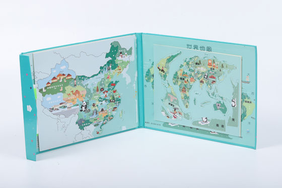Harga yang bagus Peta Bumi Magnetic Jigsaw Puzzle Board Pribadi untuk 3 Tahun on line