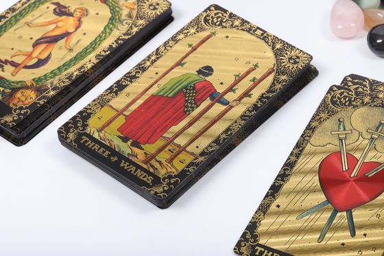 Harga yang bagus Tarot bertema Kartu Mainan Plastik Custom Deck Of Card Bulk on line
