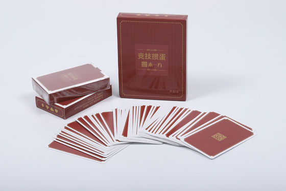 Harga yang bagus Kertas Laminasi Tema Kartu 52 Poker ODM on line