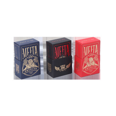 Harga yang bagus Custom Square Matte Finish Kartu Bermain Dengan Tepi Berwarna on line