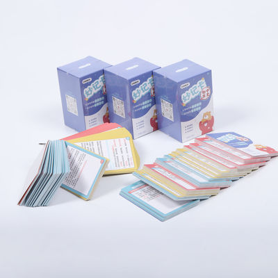 Harga yang bagus Pola Puzzle Berwarna-warni Ketahanan Kertas Kartu Mainan on line