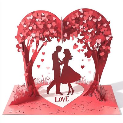 Harga yang bagus Berbagai Tema Kertas Artistik Hari Valentine Pasangan Kartu ucapan yang terbuat dari kertas on line