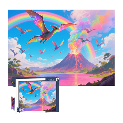 Harga yang bagus 1000-Piece Custom Printed Jigsaw Puzzle untuk Bermain Pendidikan on line